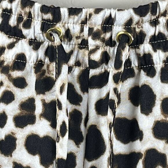 Calvin Klein Leopard Print Loose Fit Lounge Pants with Drawstring Size XL - Picture 2 of 9